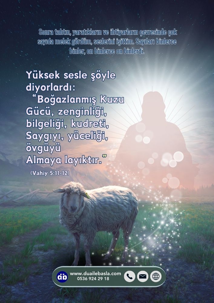 Vahiy 5 Saygıyı, yüceliği, övgüyü almaya layıktır